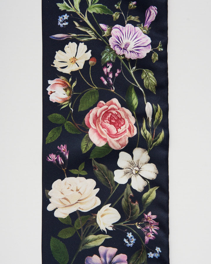 Selene Skinny Scarf in Navy