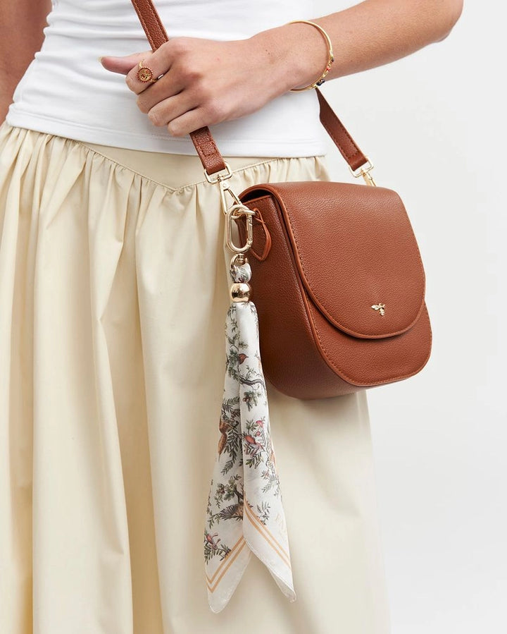 Tan Saddle Crossbody Bag