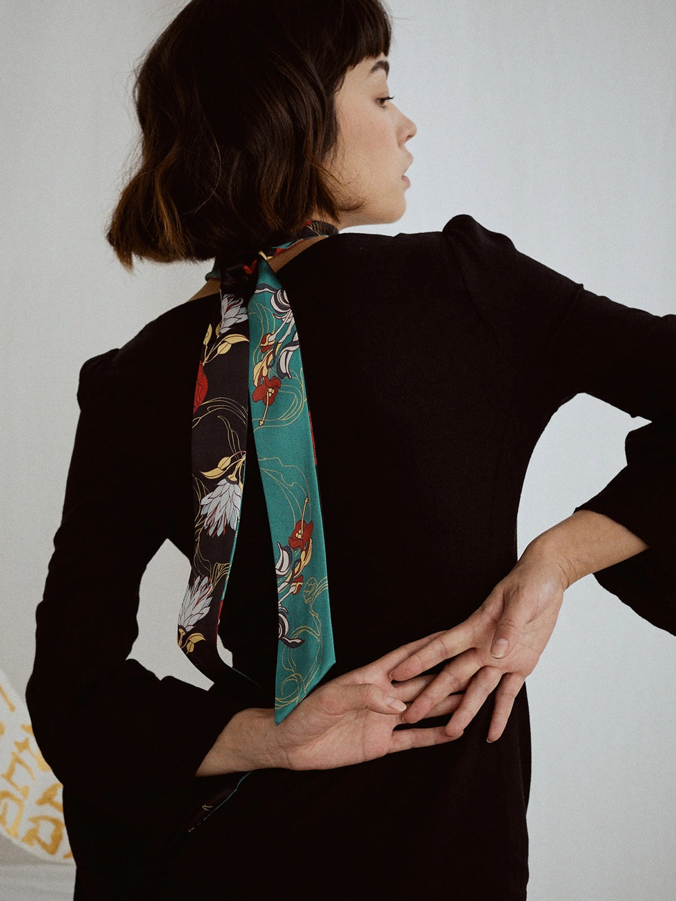 Dream Hunter Silk Skinny Scarf
