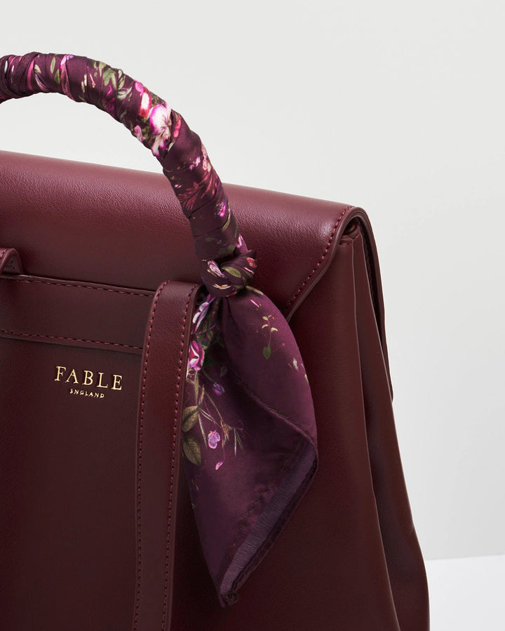 Laura Small Backpack in Burgundy