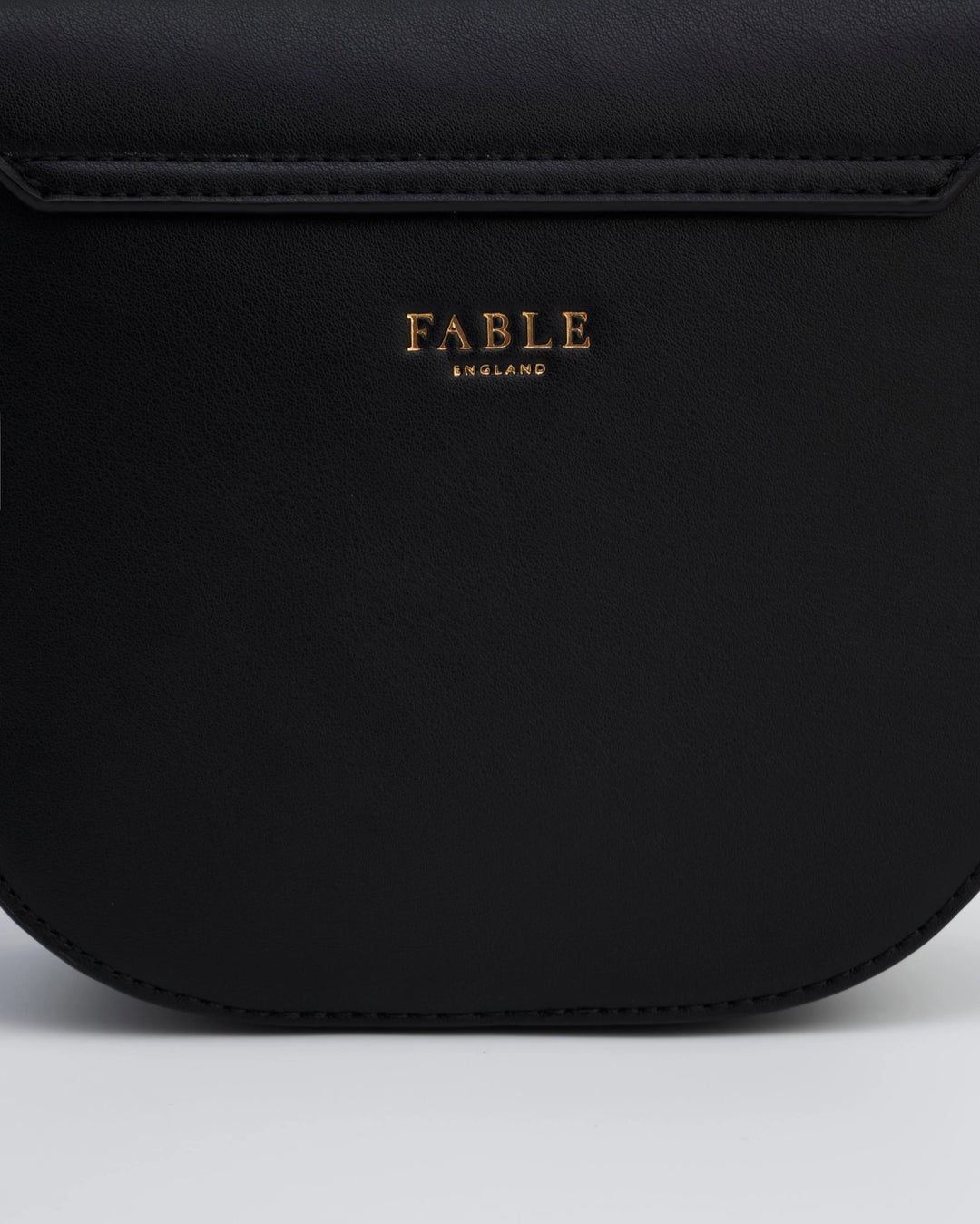 Black Saddle Crossbody Bag