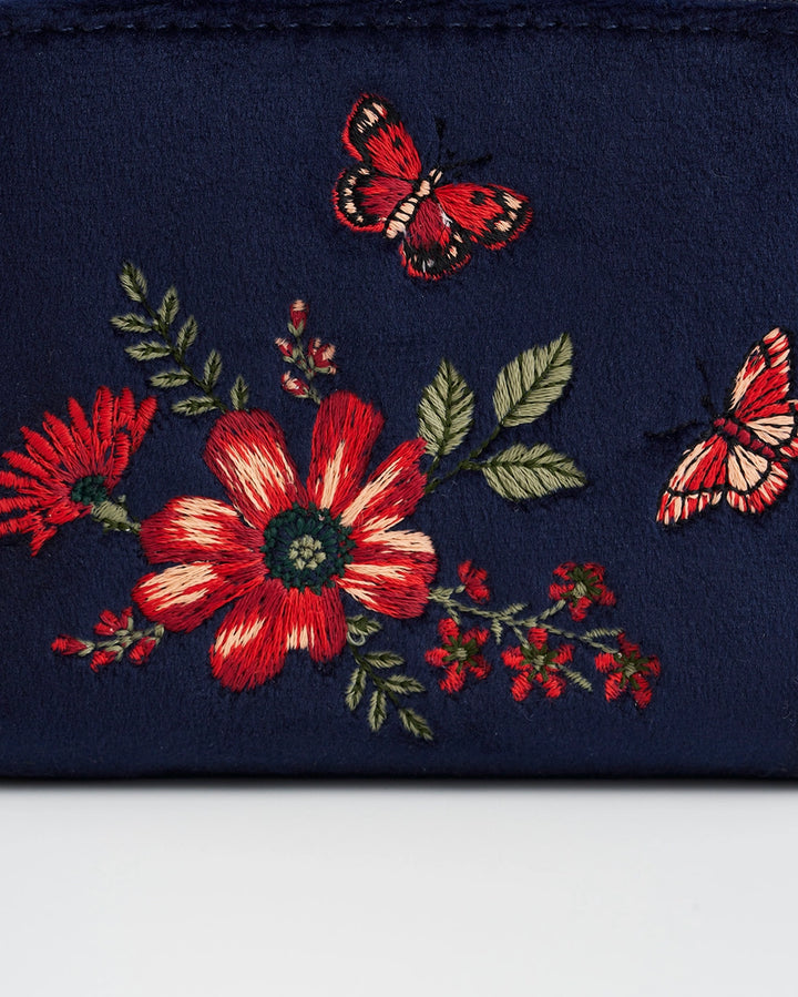 Fable Floral Navy Purse