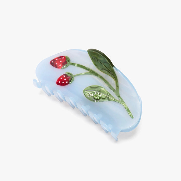 Strawberry Jewel Beetle Acetate Claw Clip