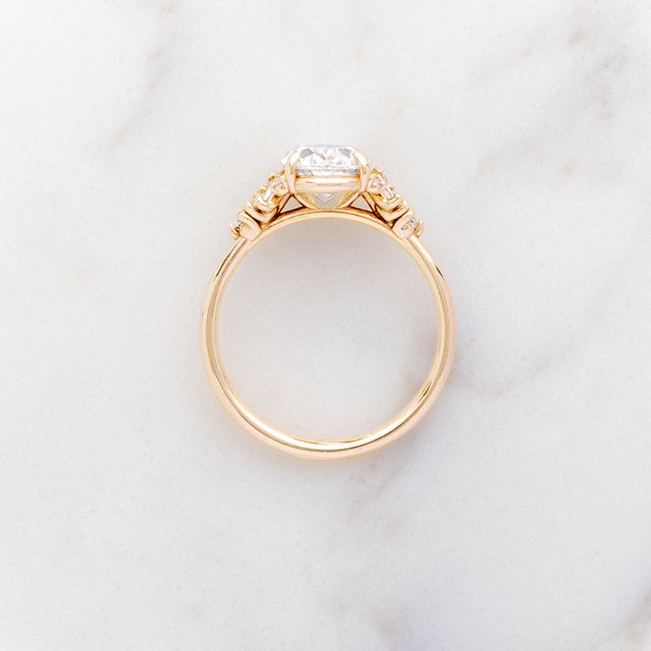 Foxglove Oval Side Cluster Ring