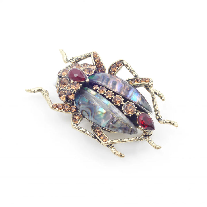 The Bejewelled Beetle Statement Brooch