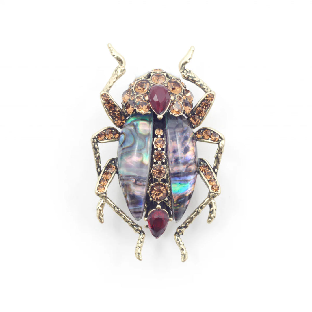 The Bejewelled Beetle Statement Brooch