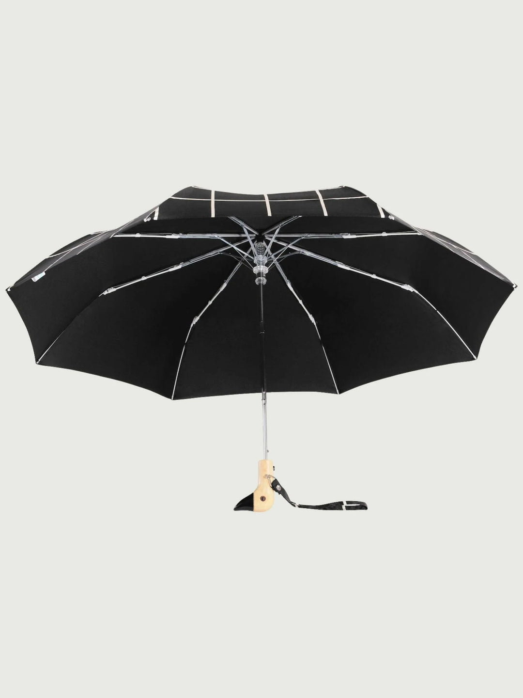 Black Grid Duck Umbrella