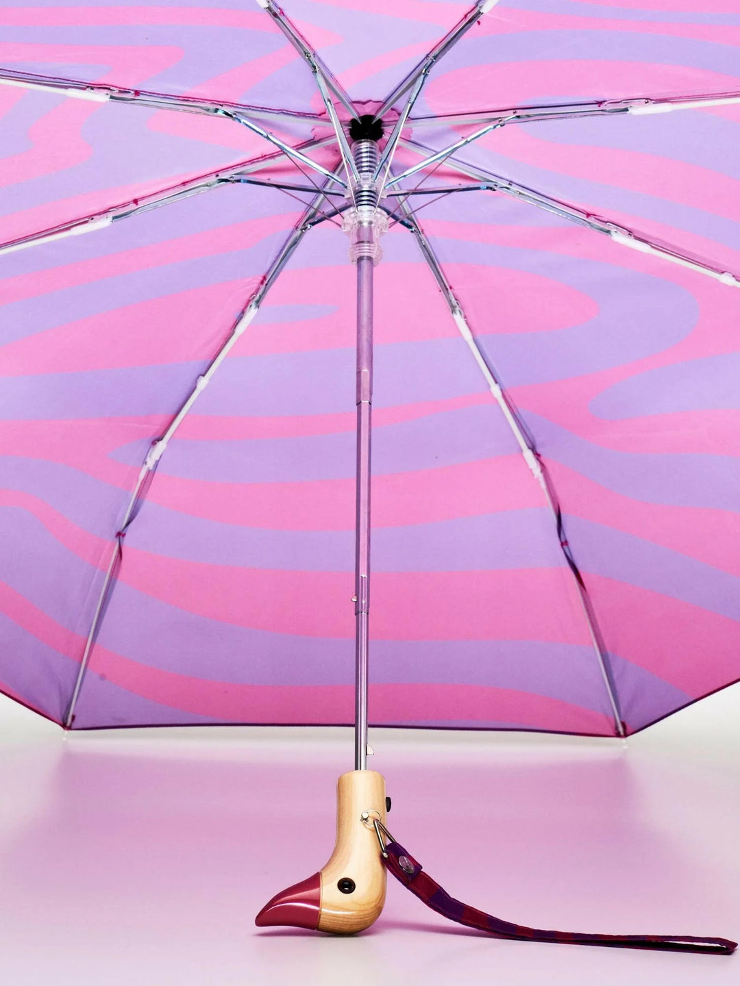 Pink Swirl Duck Umbrella