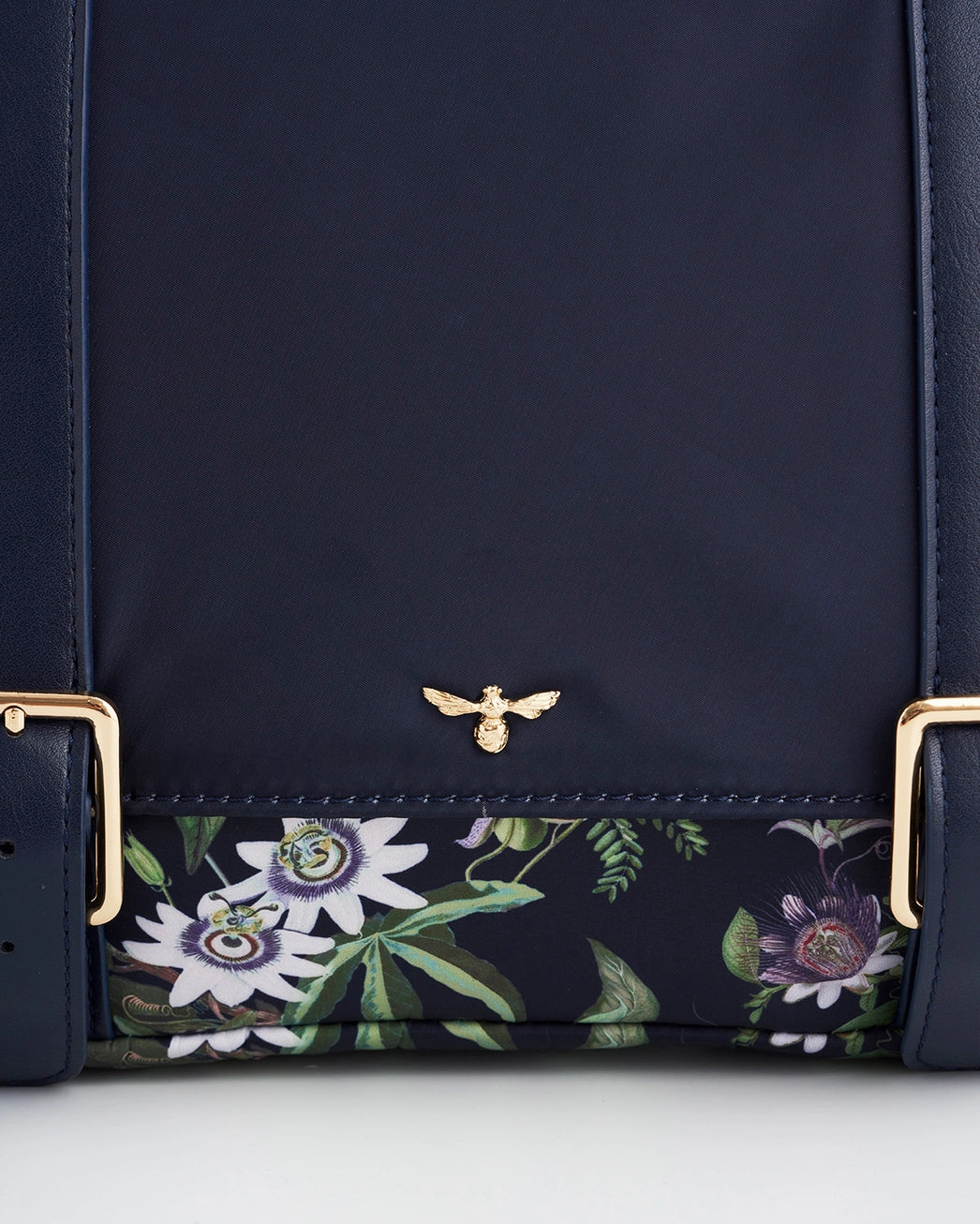 Fable Passion Flower Navy Satchel