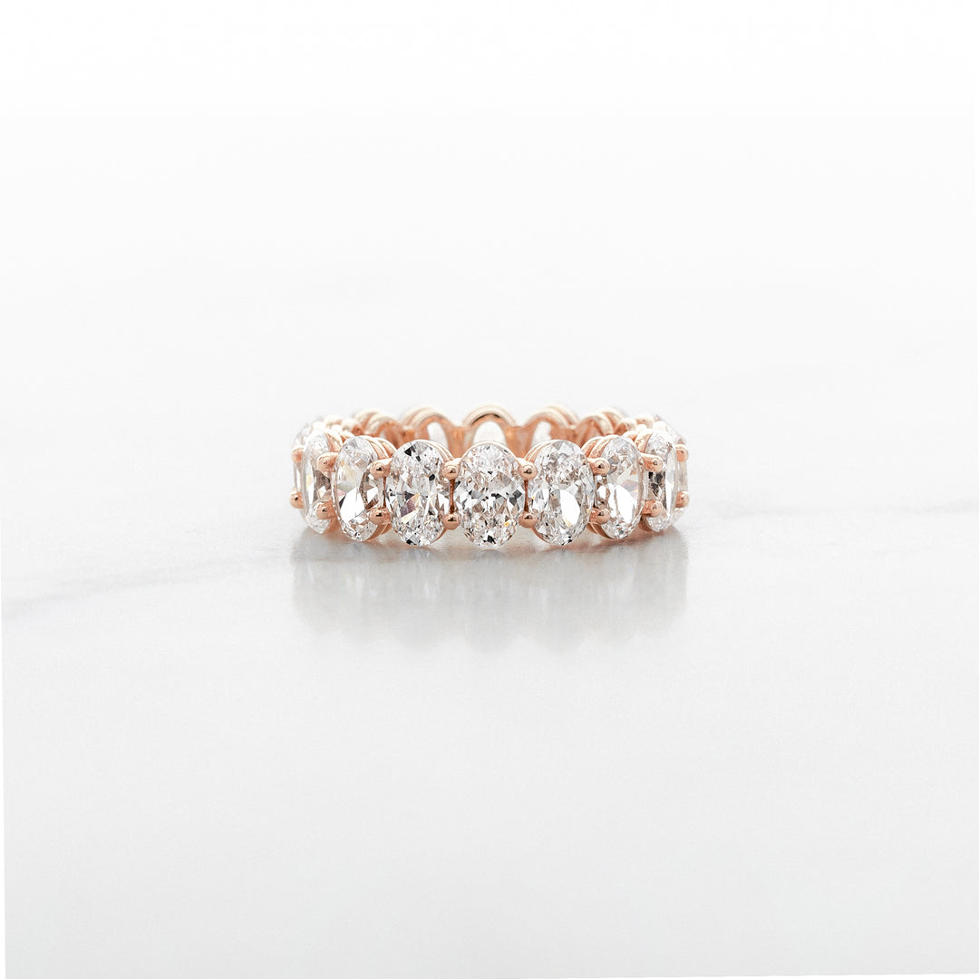 Peony Diamond Eternity Band