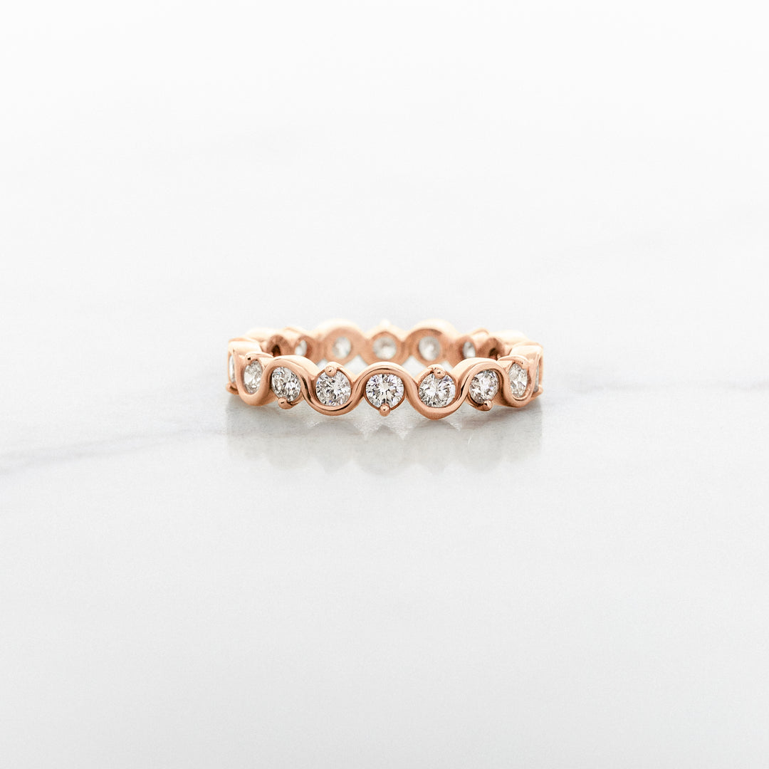 Squiggle Diamond Eternity Band