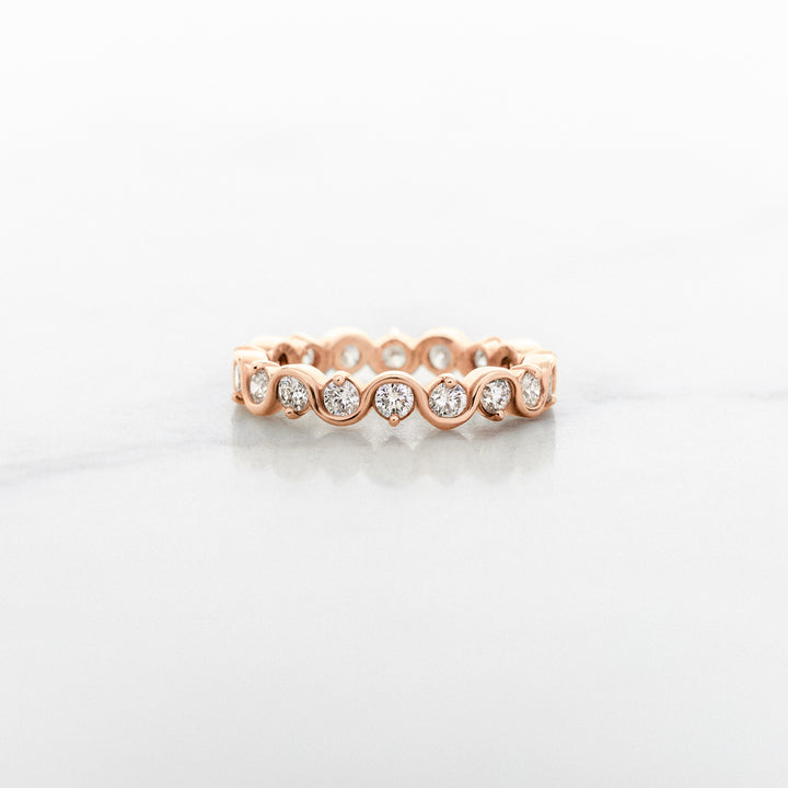 Squiggle Diamond Eternity Band