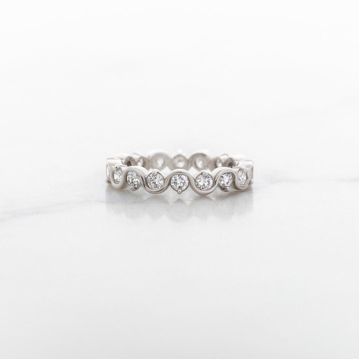 Squiggle Diamond Eternity Band