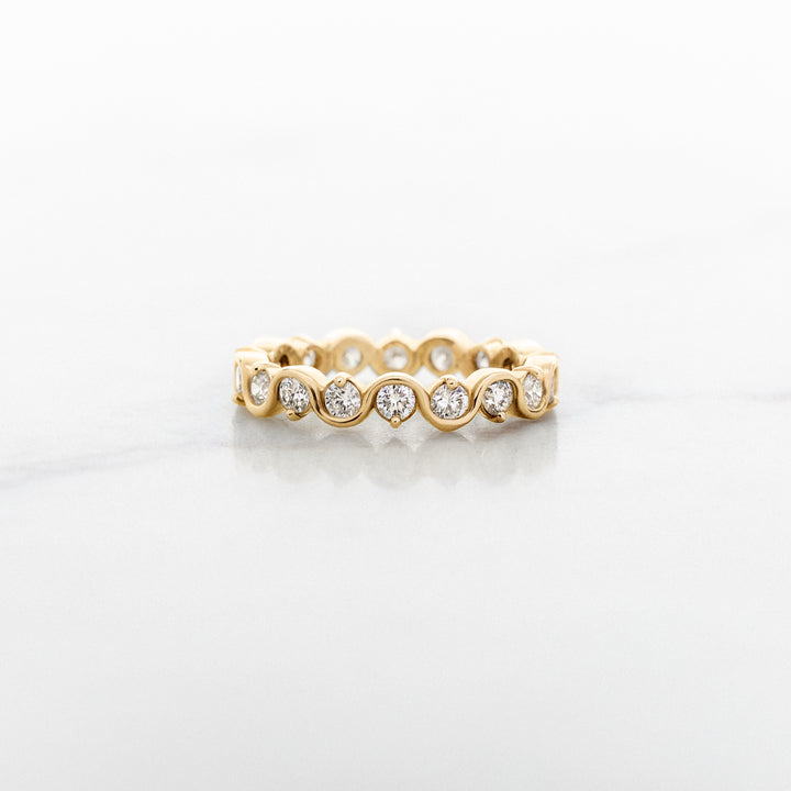 Squiggle Diamond Eternity Band