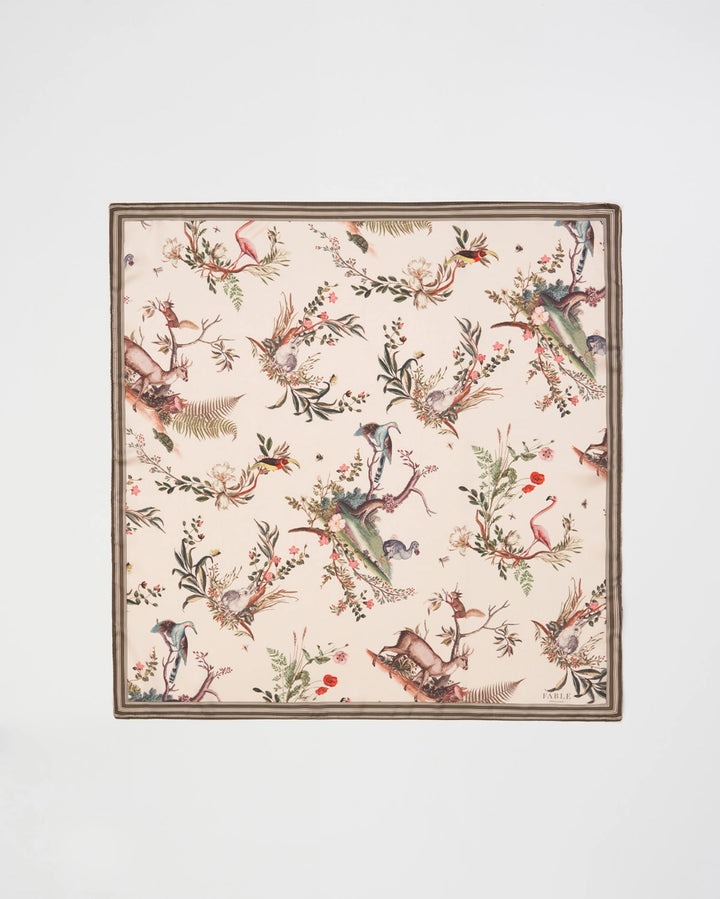 Fable Toile De Jouy Square Scarf