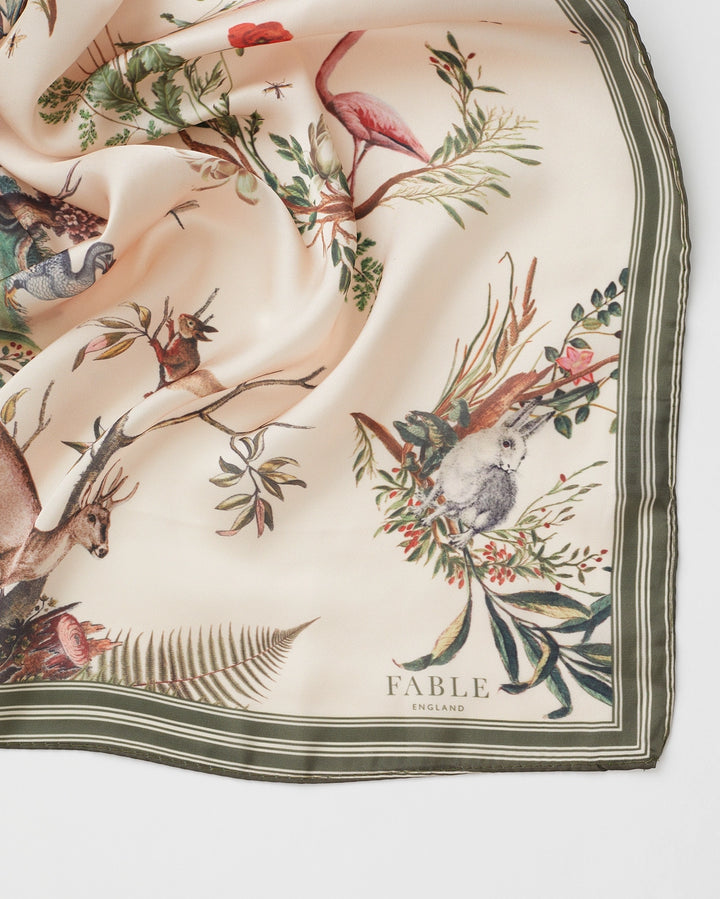 Fable Toile De Jouy Square Scarf
