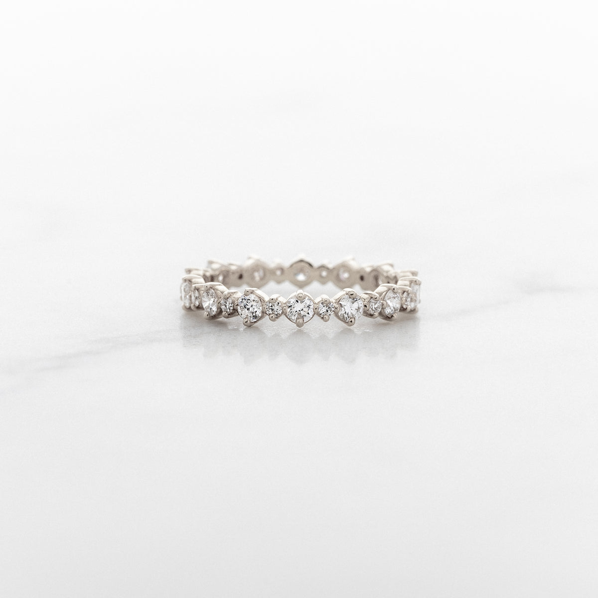 Violet Diamond Eternity Band