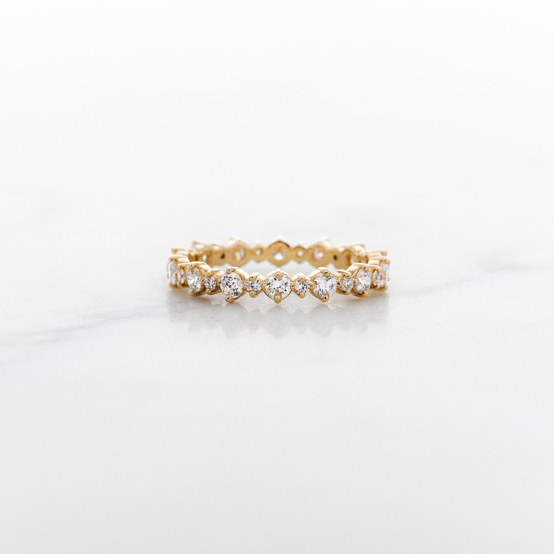 Violet Diamond Eternity Band